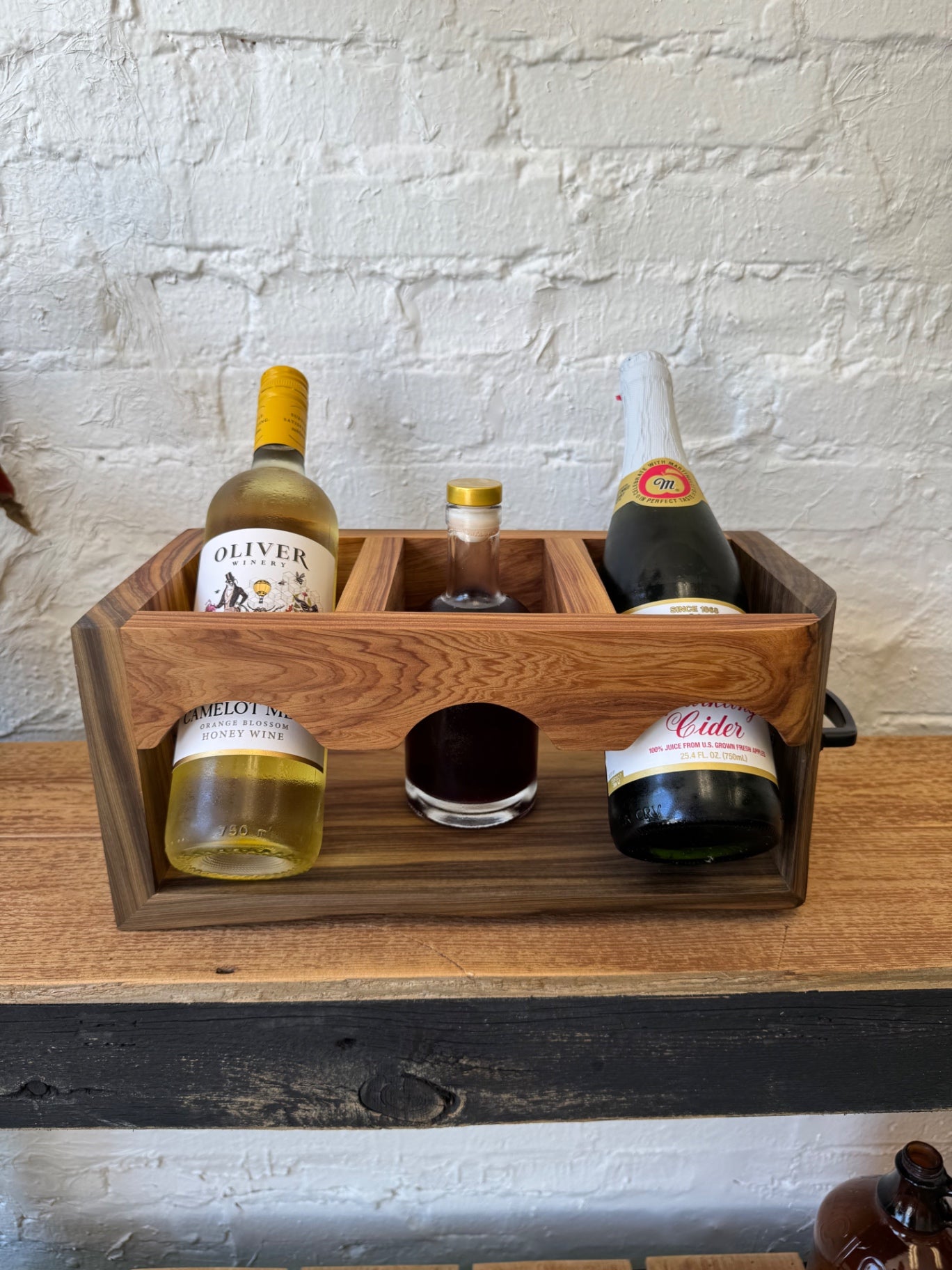 Sinker Cypress Wine Caddy
