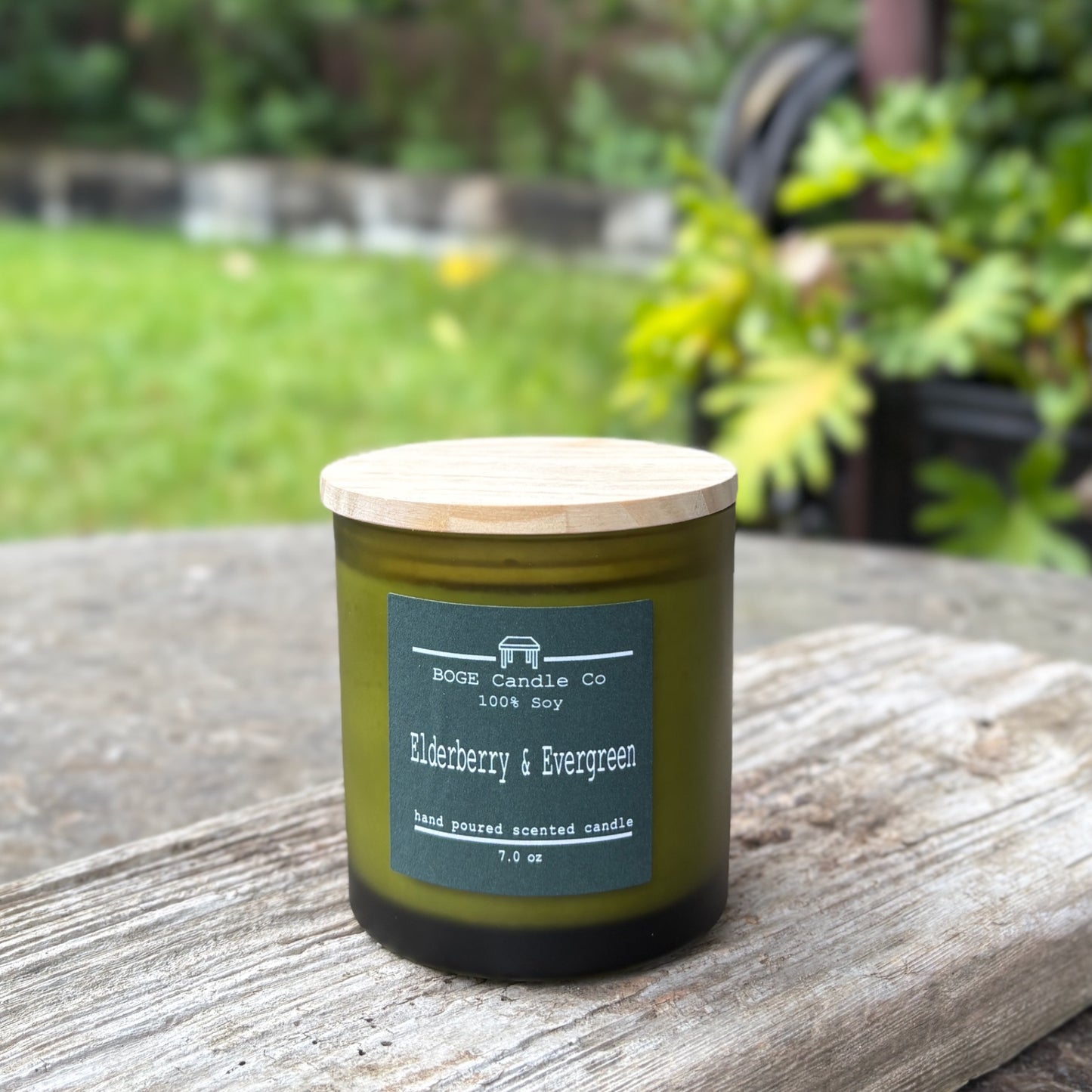Elderberry Evergreen Soy Candle 7.0 oz