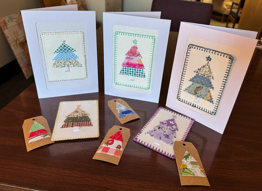 Holiday Fabric Gift Card and Gift Tag Class