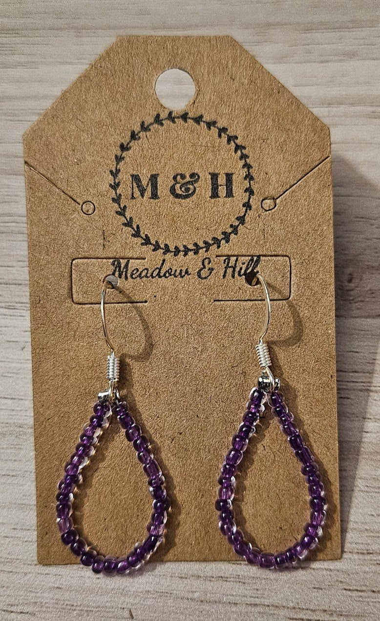 Meadow & Hill Earrings Dark Purple
