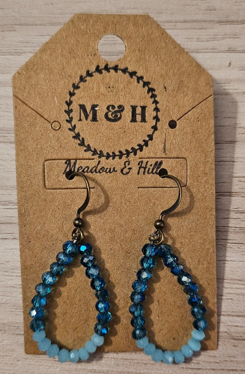 Meadow & Hill Earrings Two Tone Blue