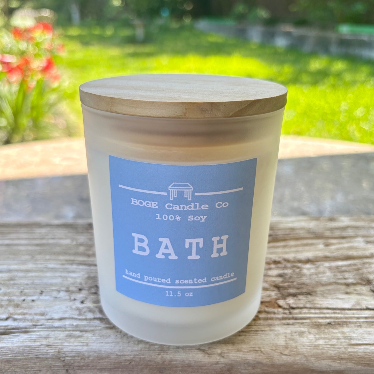 BATH Soy Candle 11.5 oz Cream/Off-white