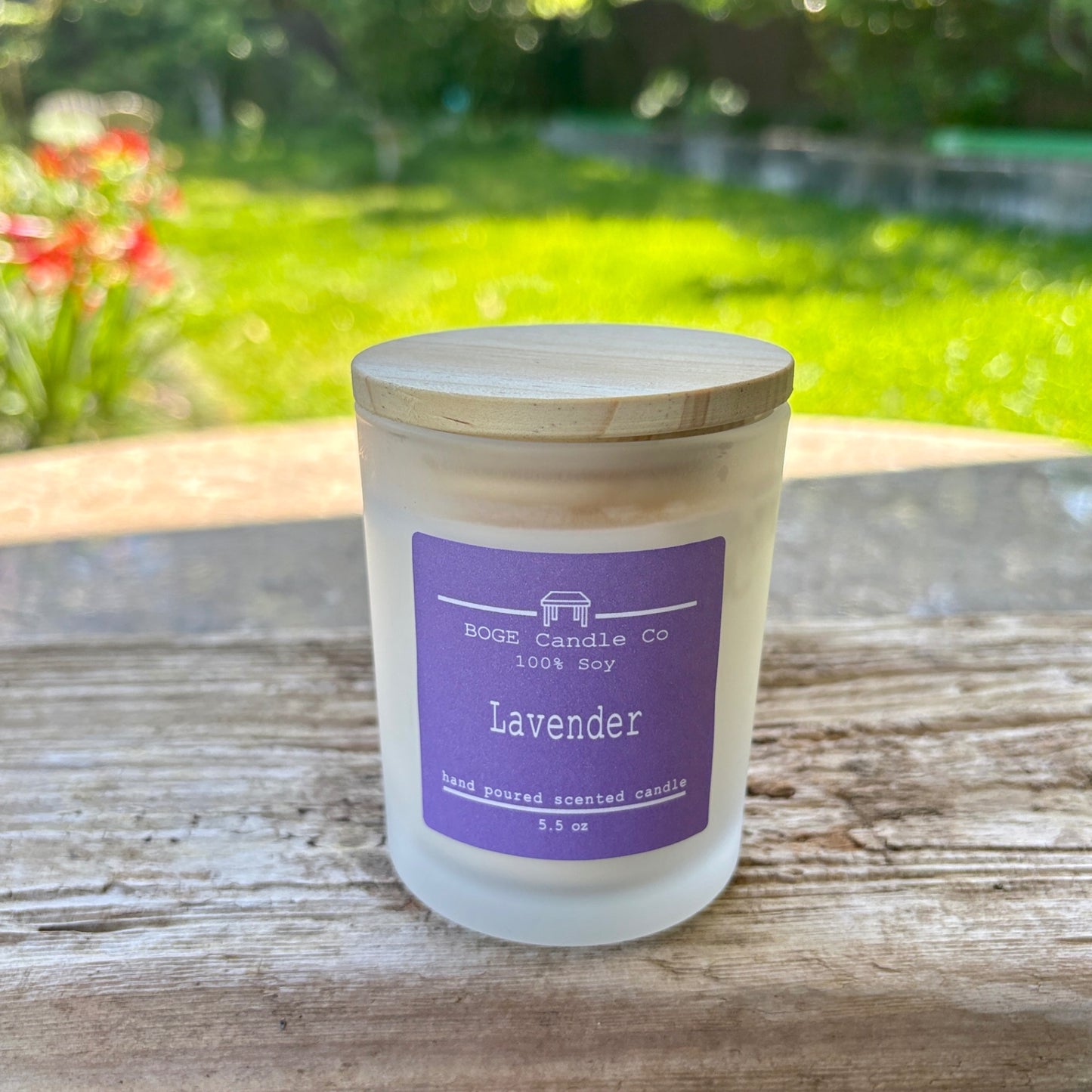 Lavender Soy Candle 5.5 oz White