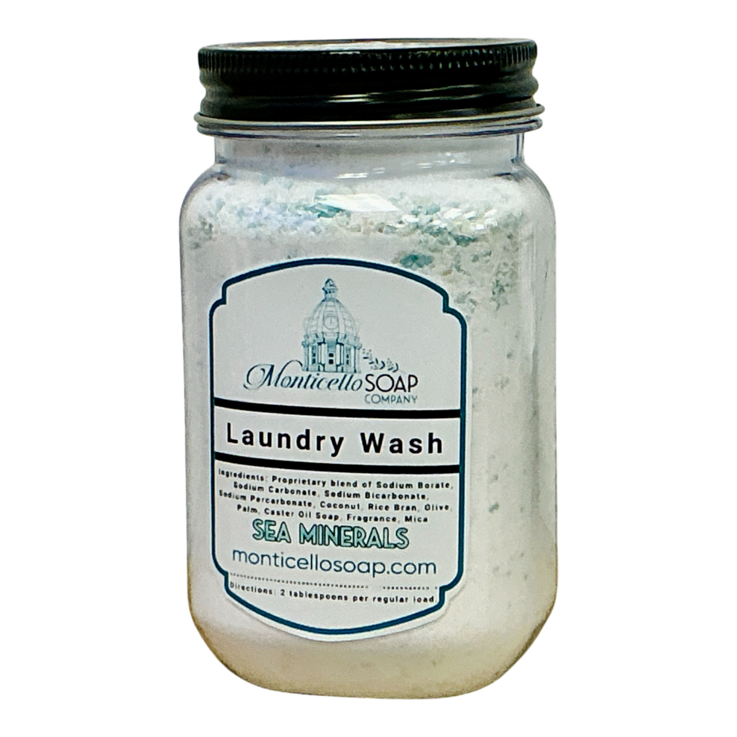 Natural Laundry Wash Powder 16 oz - Sea Minerals