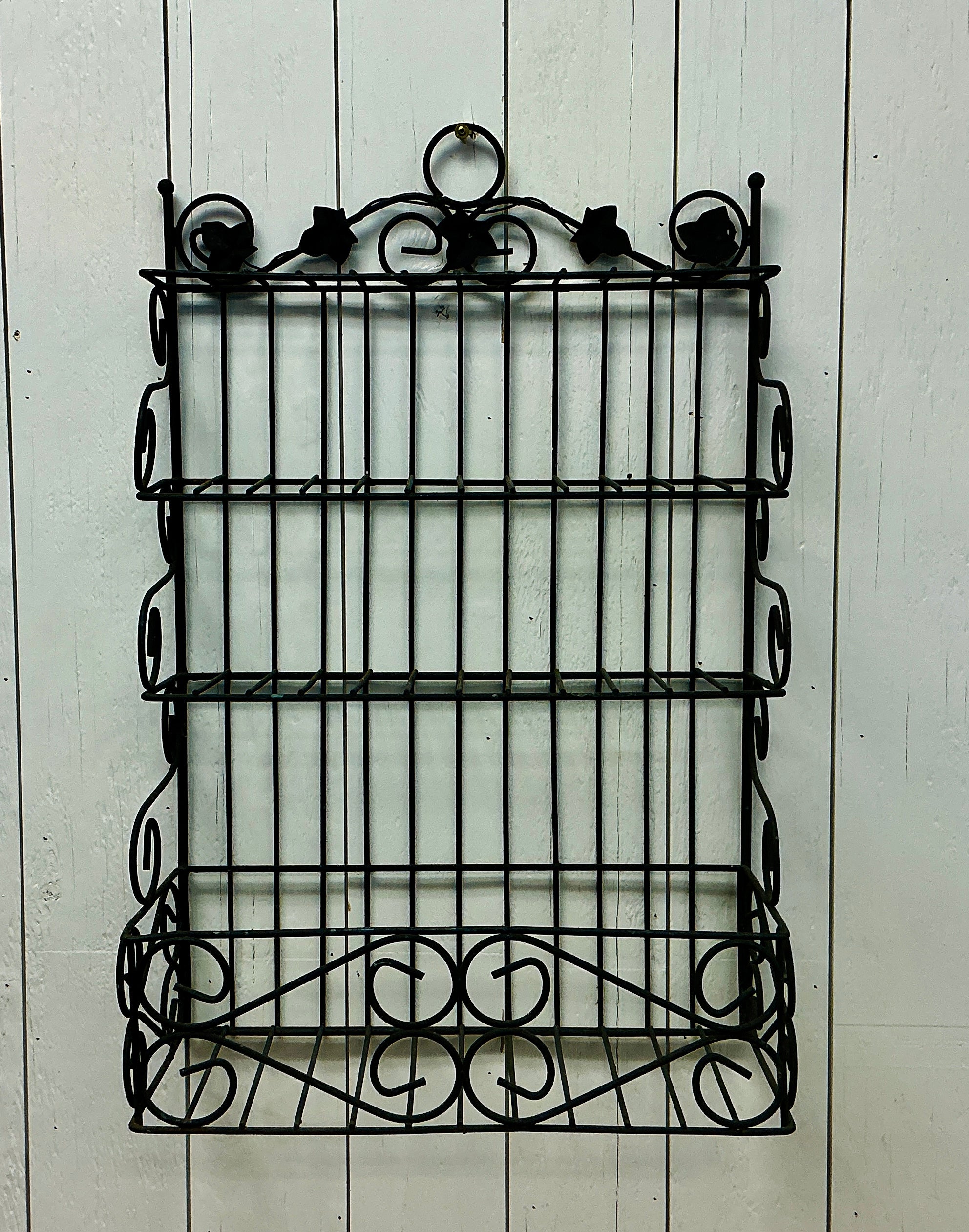 【SALE】vintage iron shelf 1180*800*310 Vintage Shelf in Wrought Iron for sale at Pamono 木製ラック・ウッドラック