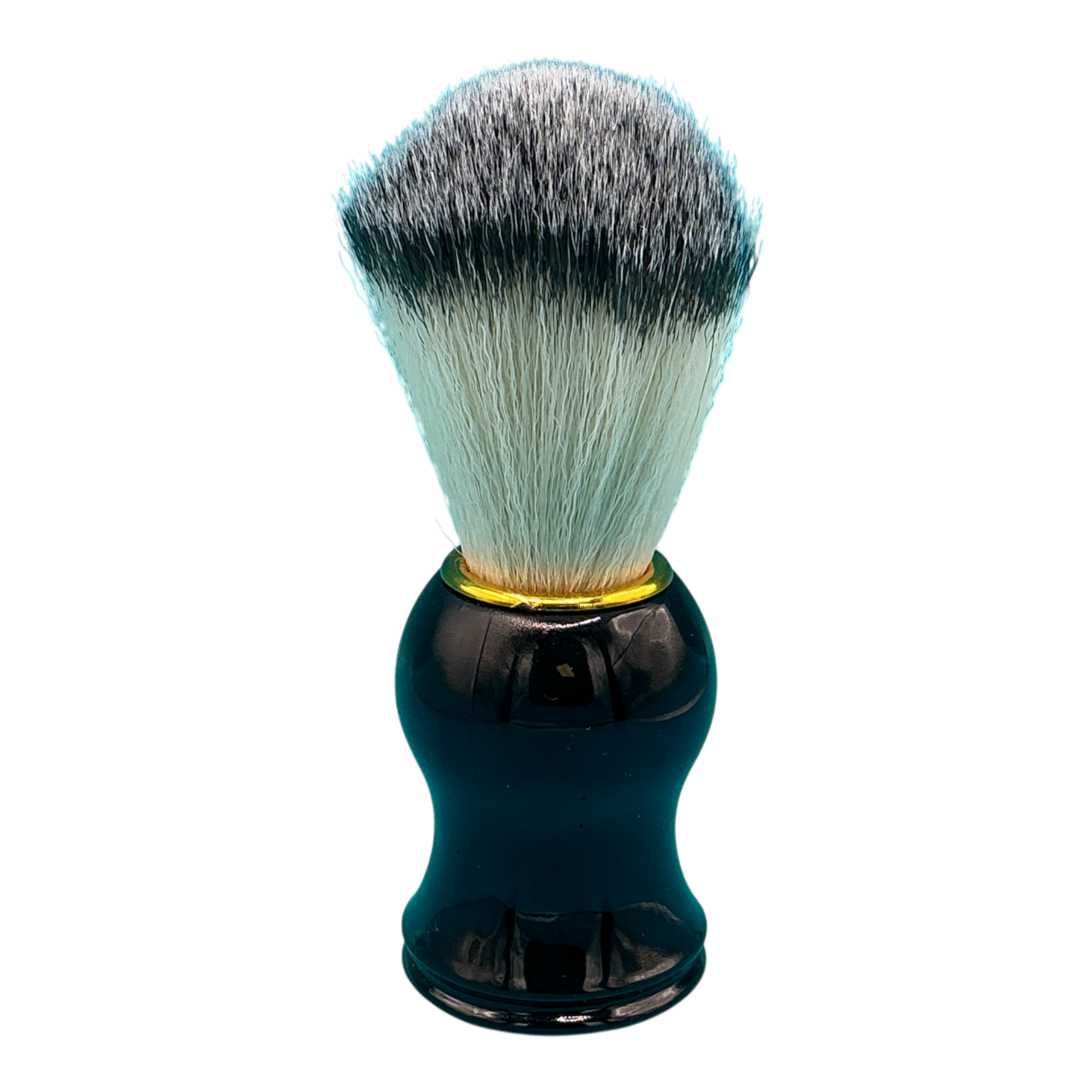Men's Shaving Brush with Black Plastic Handle