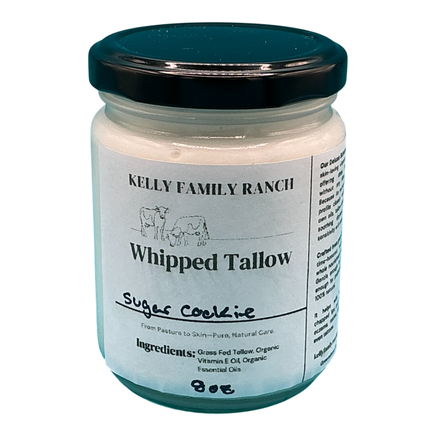 Kelly Family Ranch Whipped Tallow 8oz - Sugar Cookie