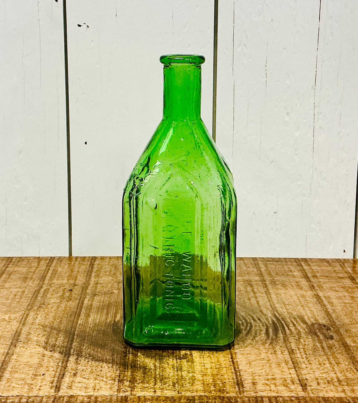 Vintage Chief Wahoo Electric Tonic Bottle, vintage one-of-a-kind find from Monticello Soap Company