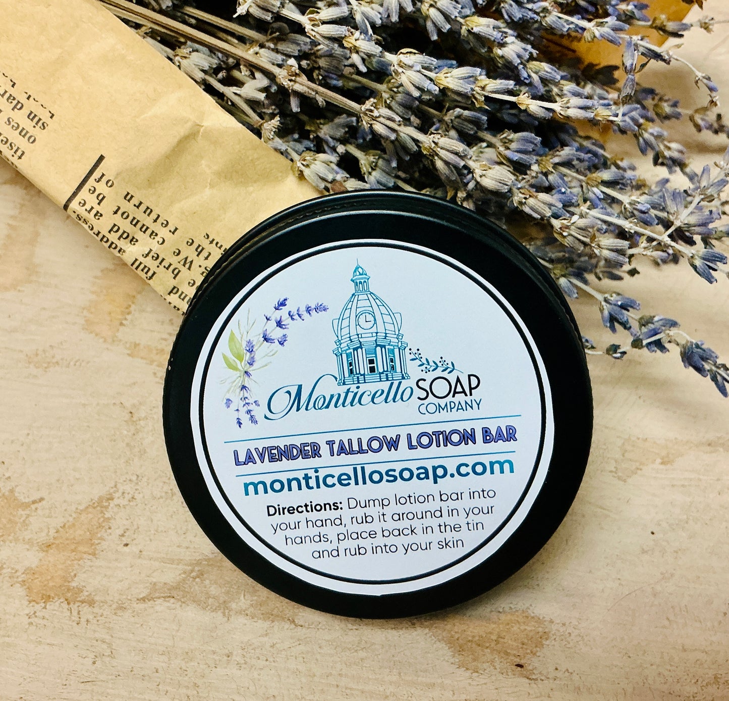 Lavender Tallow Lotion Bar