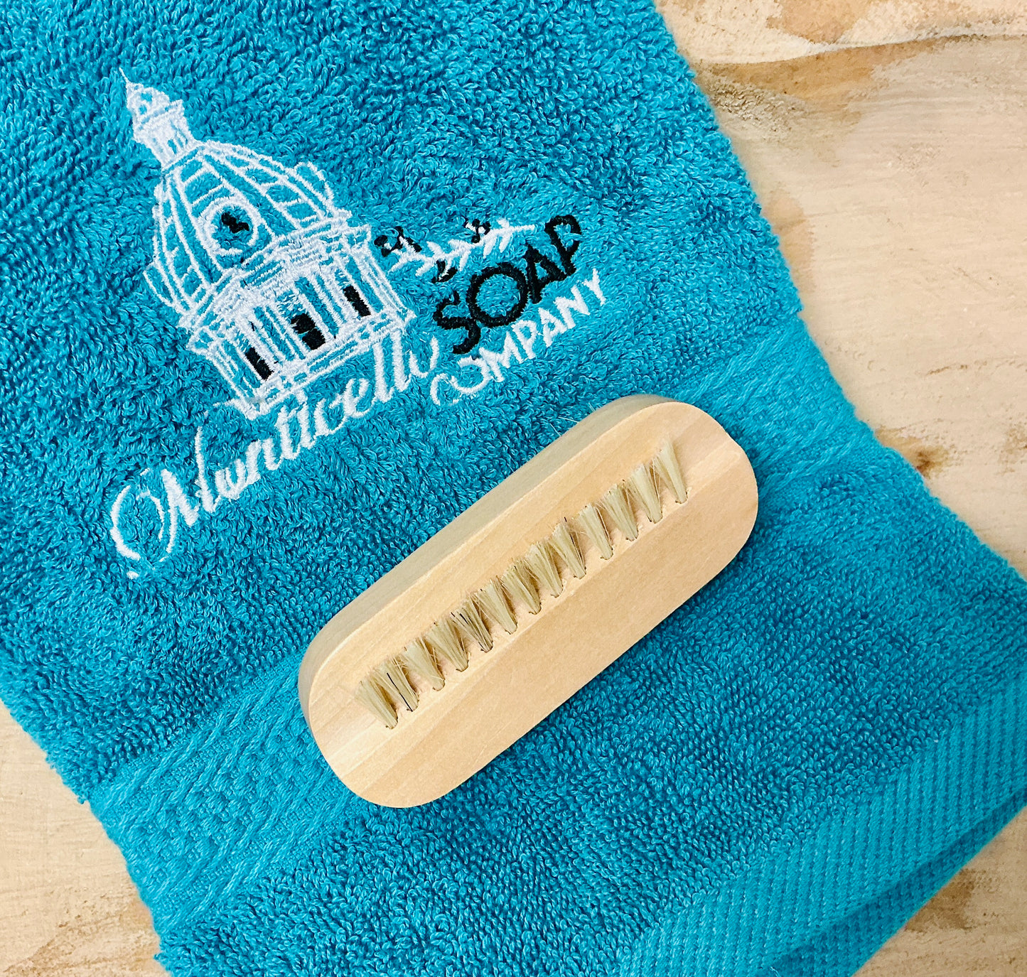 Wooden Nail Brush with Natural Bristles