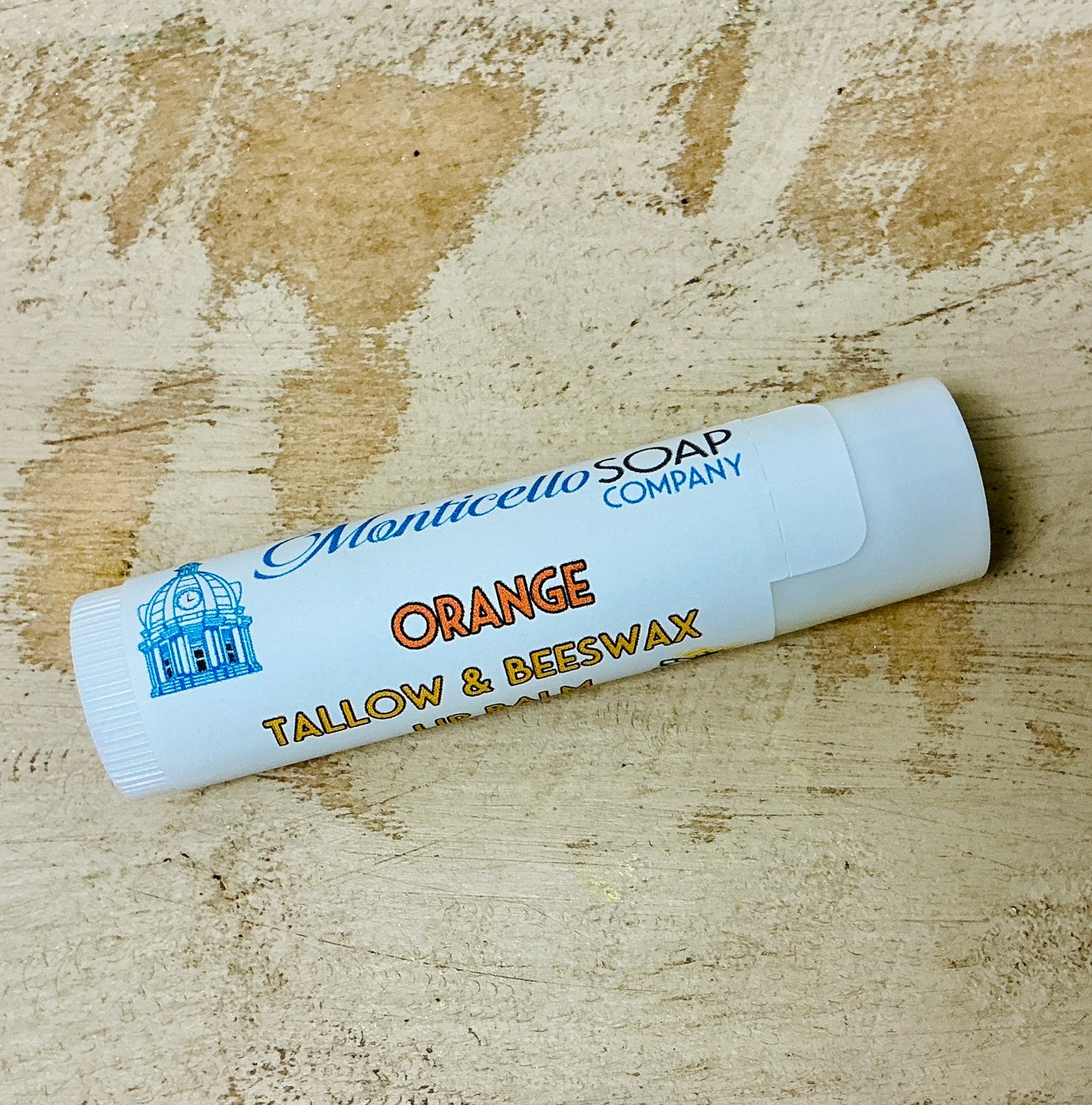 Orange - Tallow & Beeswax Lip Balm