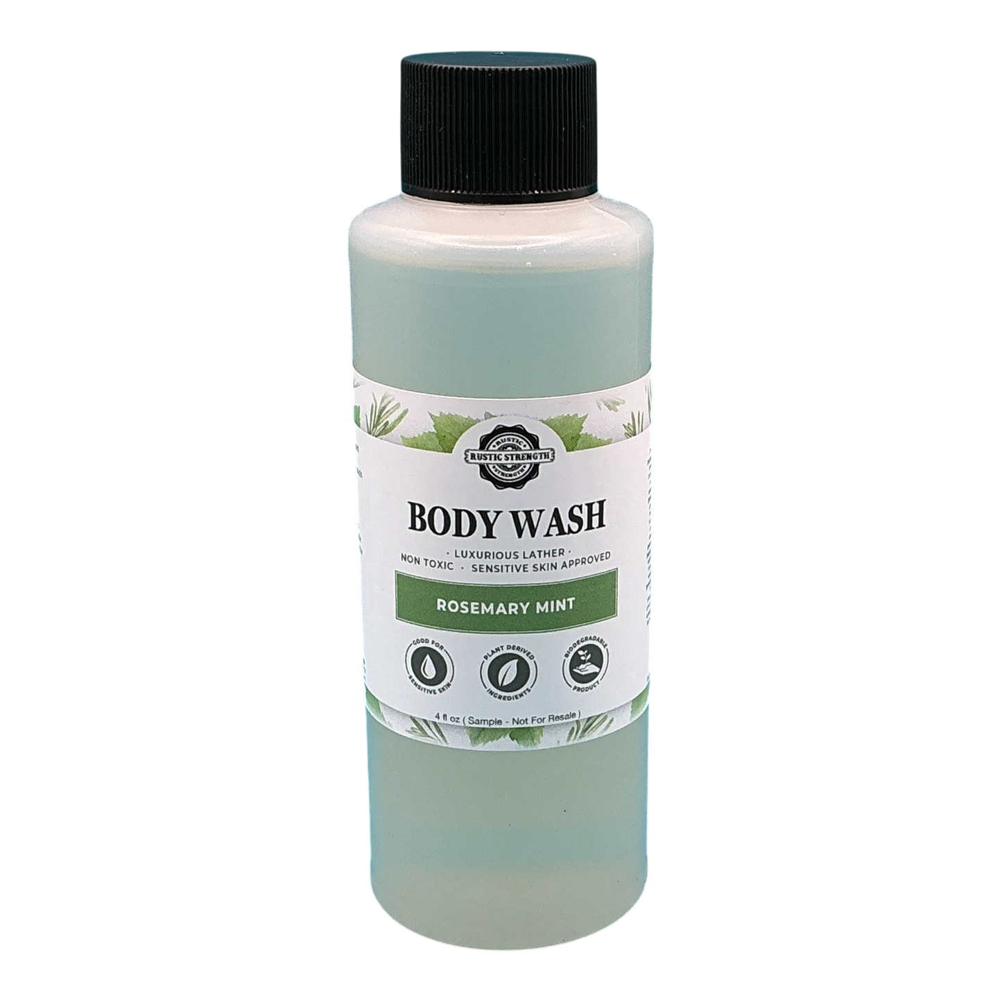 Liquid Body Wash, 4 oz - Rosemary Mint