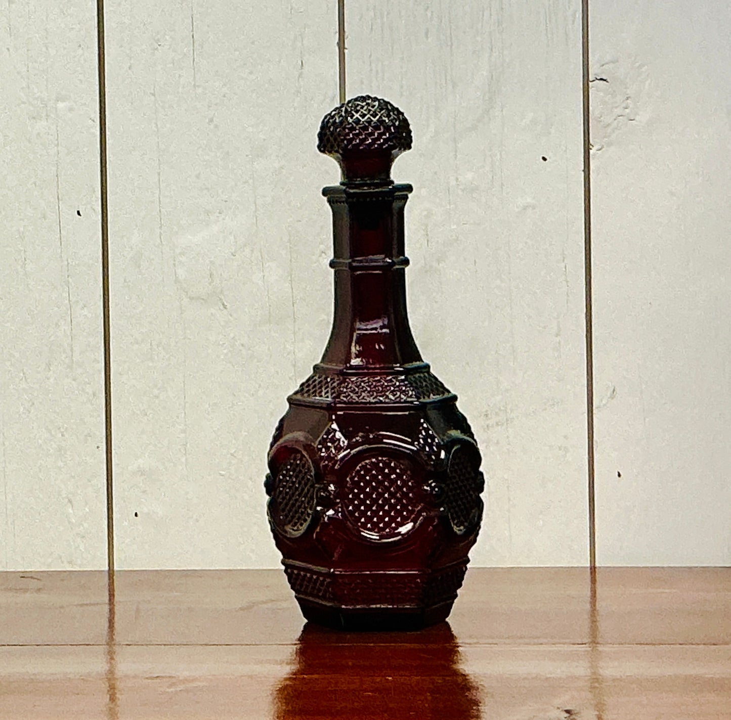 Vintage Avon Cape Cod 1876 Ruby Red Decanter, vintage one-of-a-kind find from Monticello Soap Company