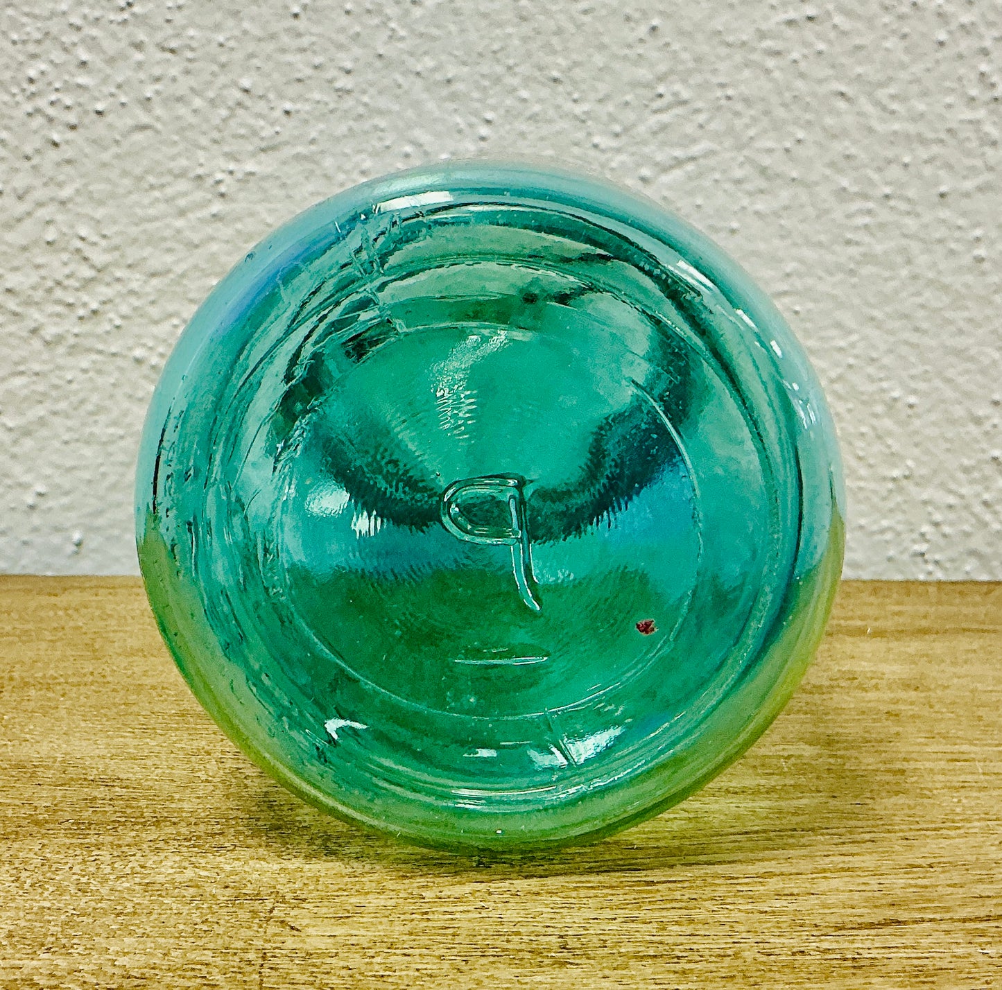 Vintage Blue Glass Ball Canning Jar