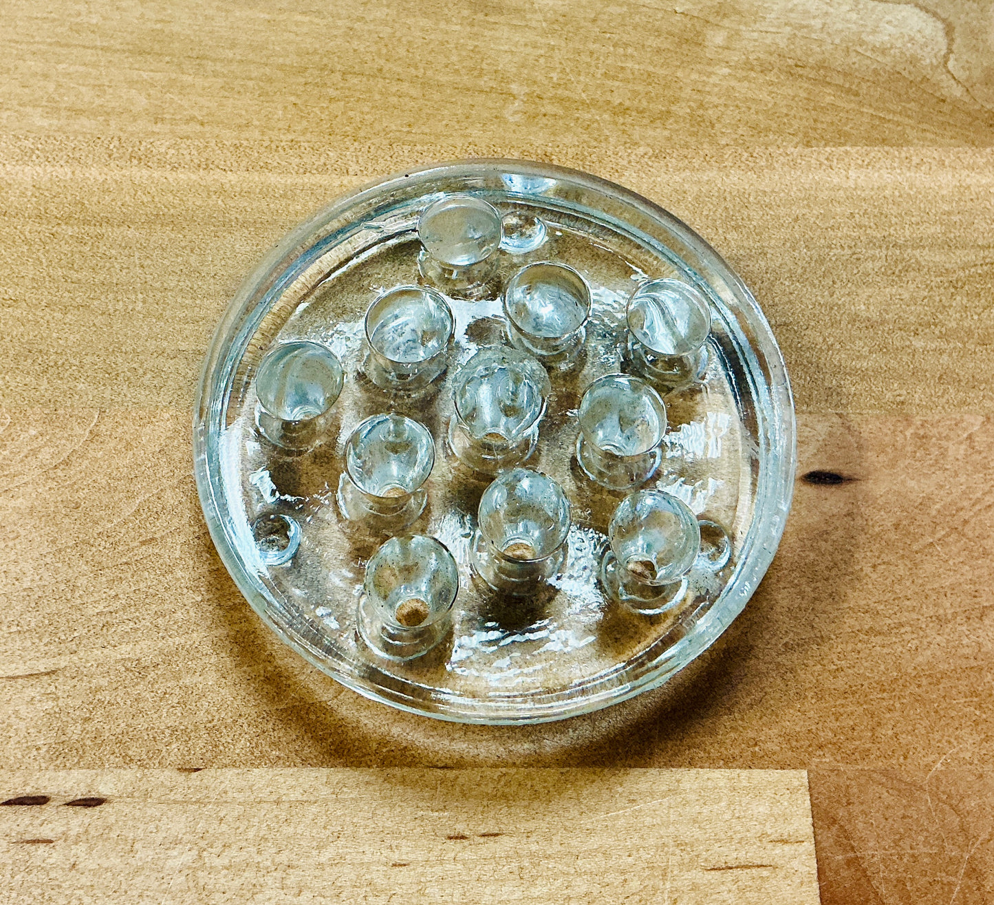 Vintage Clear Glass Flower Frog, vintage one-of-a-kind find from Monticello Soap Company