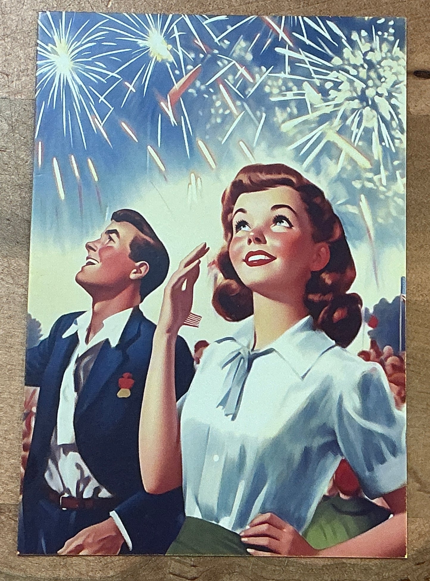 Retro 1950's Note Card