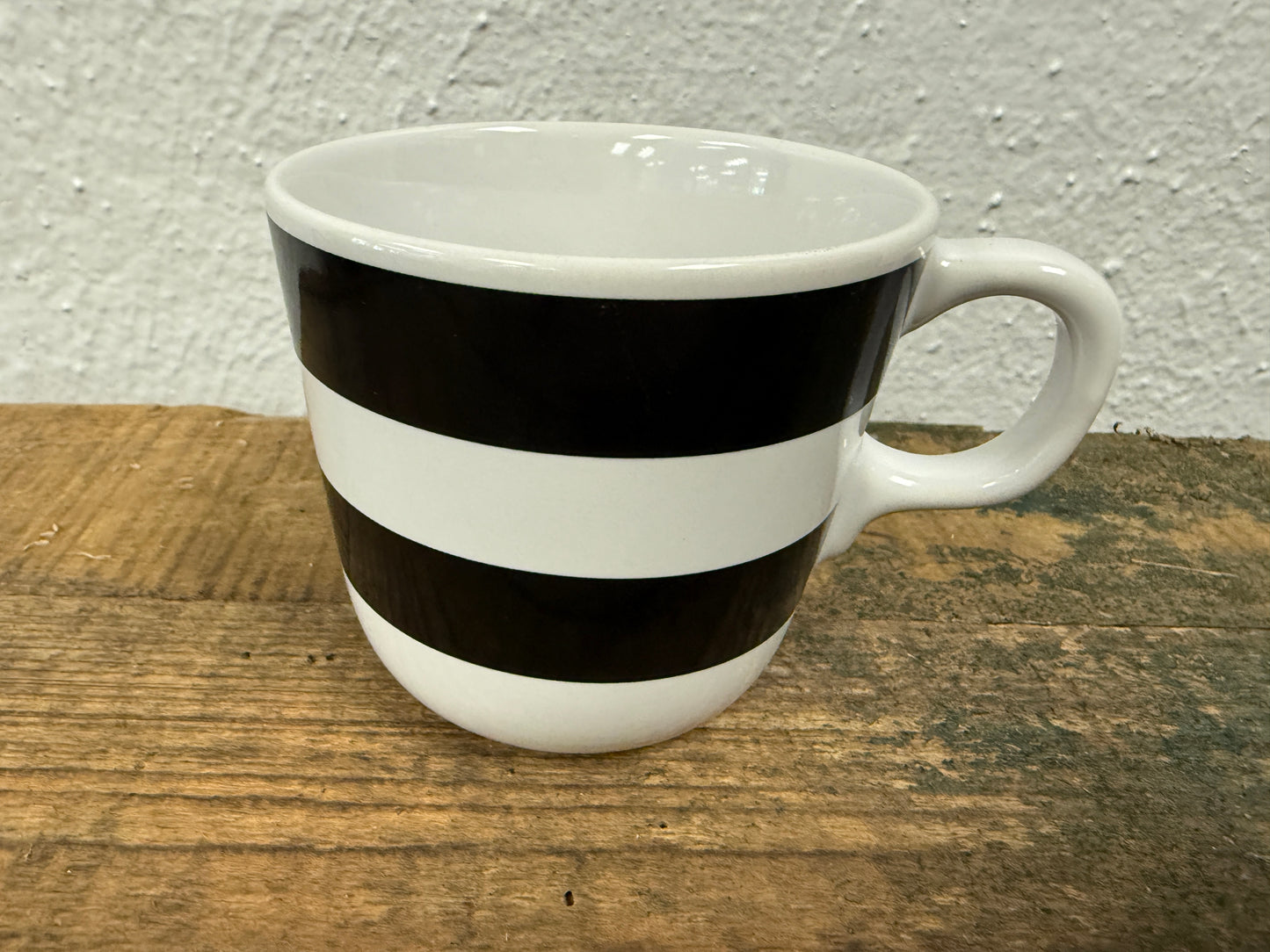 White & Black Ceramic Ikea Mug