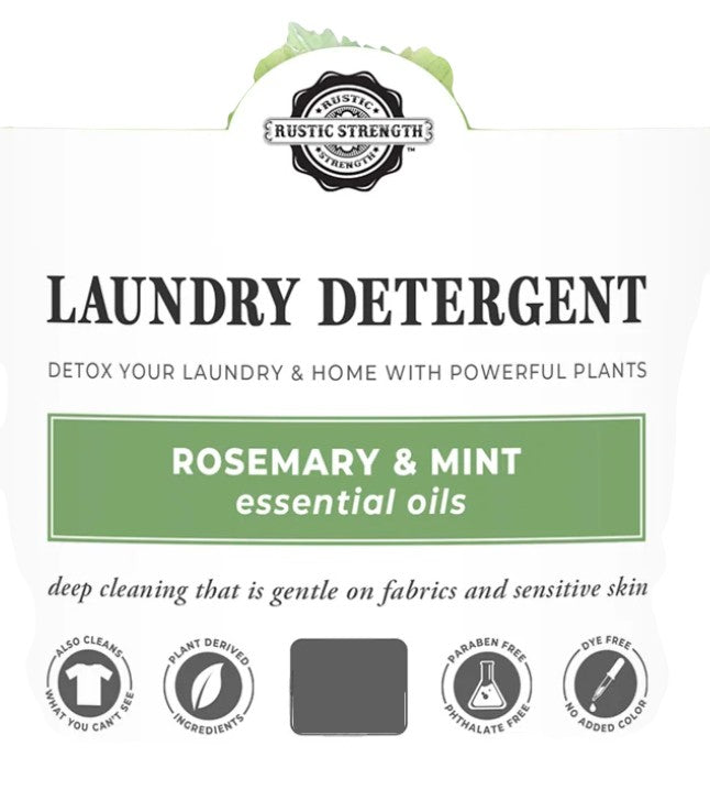 Liquid Laundry Detergent, 4 oz - Rosemary & Mint