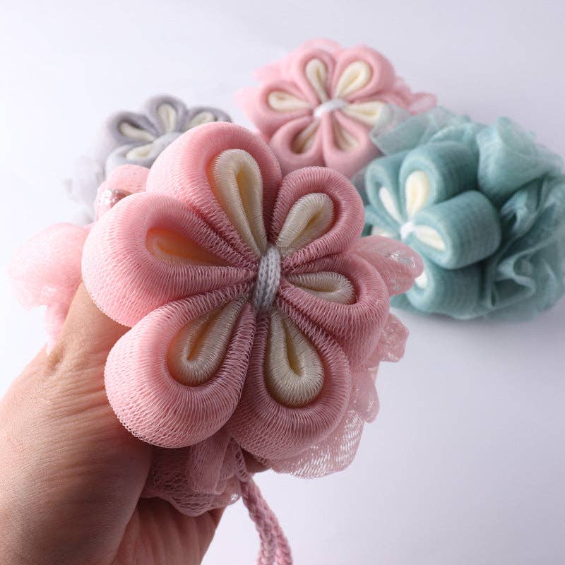 Flower Shower Pouf Premium Quality and Rich Foaming