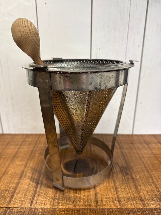 Vintage Metal Cone Sieve