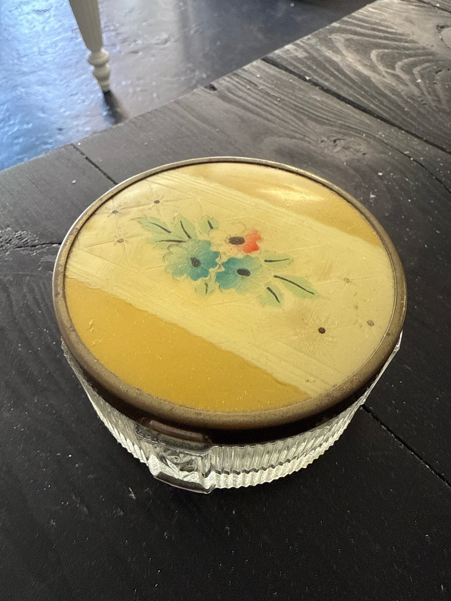 Vintage Art Deco Powder Jar