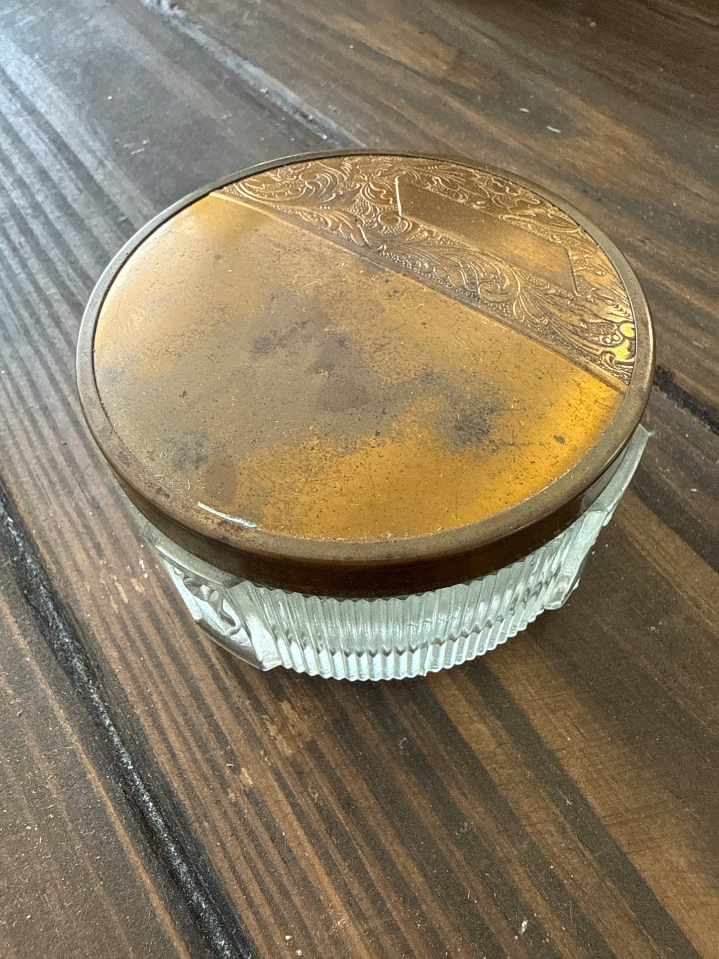 Vintage Art Deco Powder Jar
