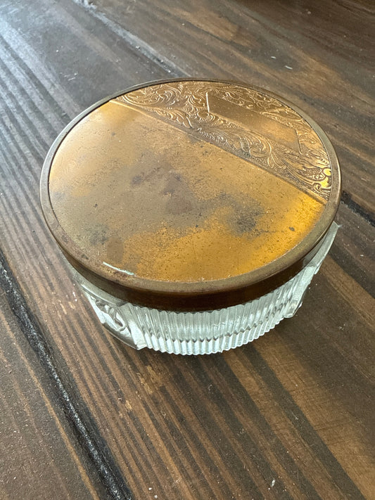 Vintage Art Deco Powder Jar