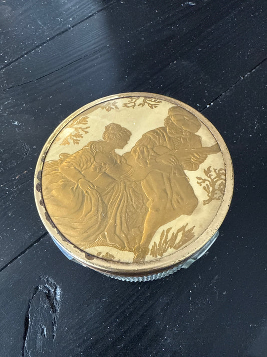 Vintage Art Deco Powder Jar