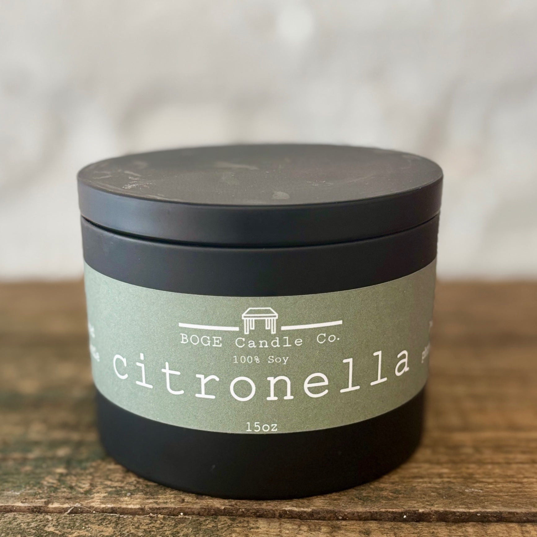 Citronella Candle 15.0 oz Grayish green