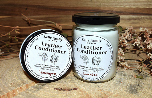 Kelly Family Ranch Leather Conditioner 4oz (Lemongrass)