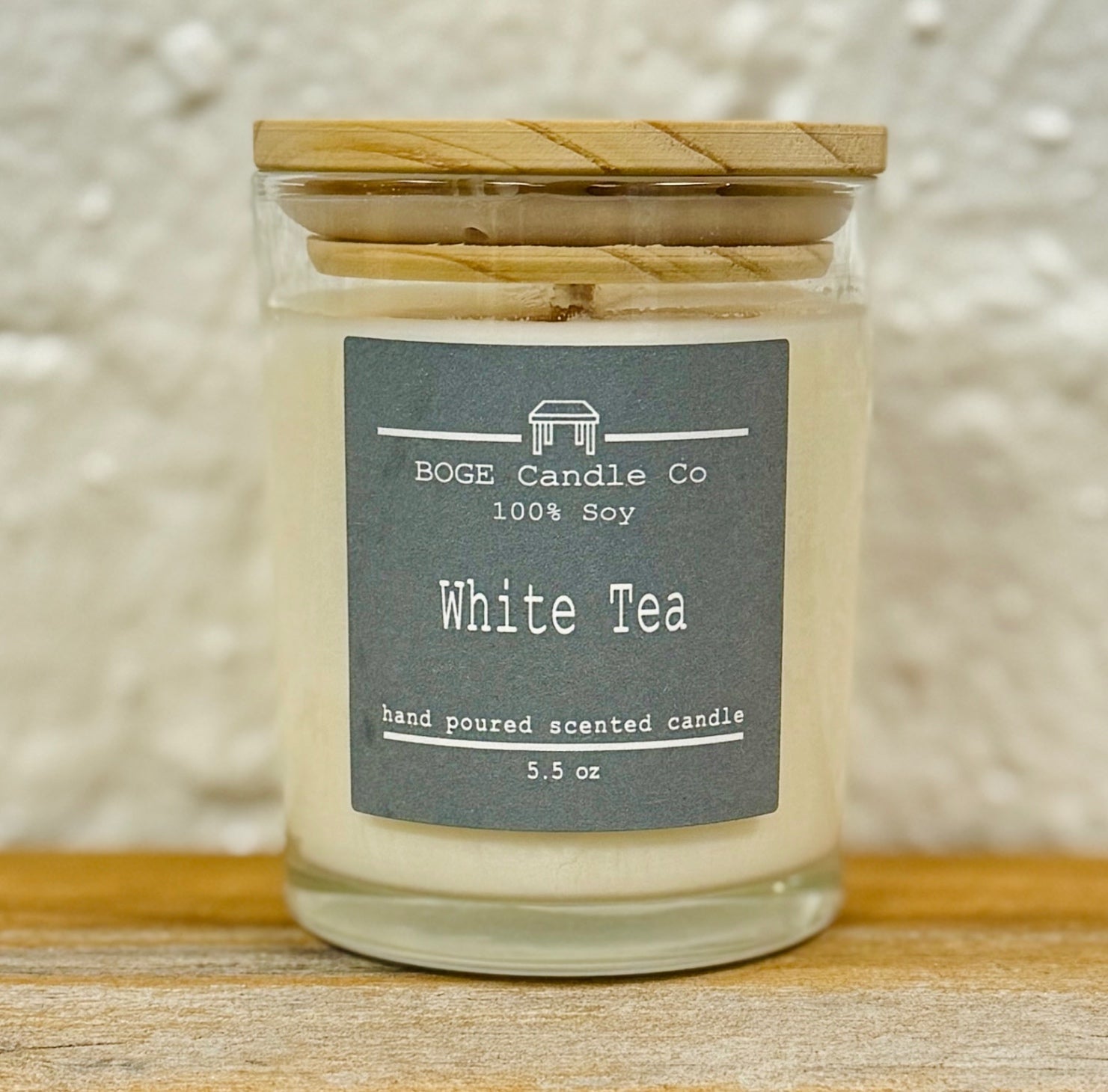 White Tea Soy Candle  5.5 oz