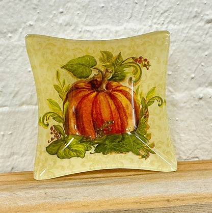 Decorative Glass Pumpkin Bowl 2