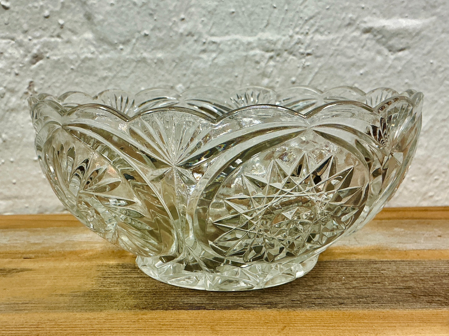 Vintage Crystal Glass Bowl