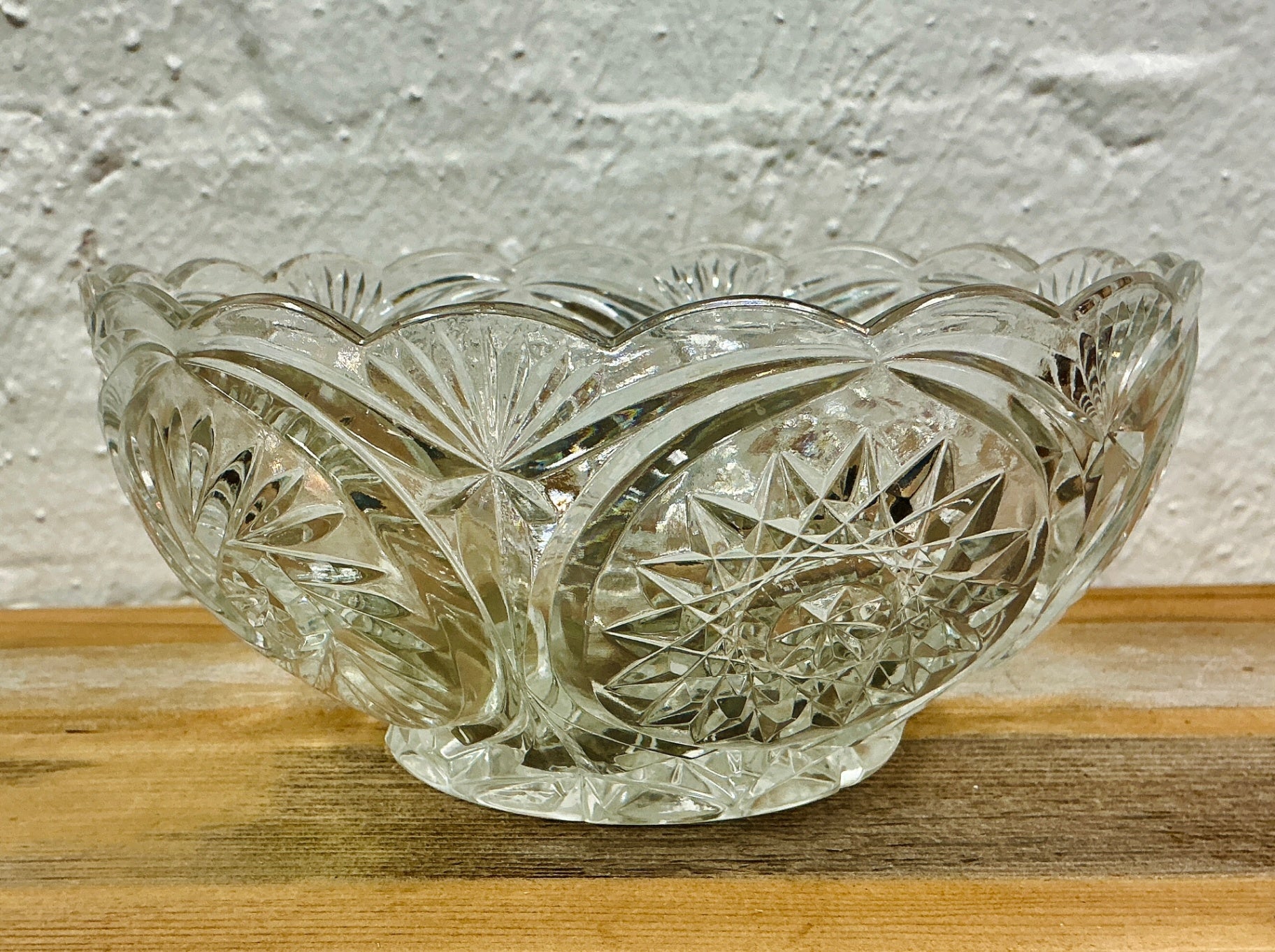 Vintage Crystal Glass Bowl