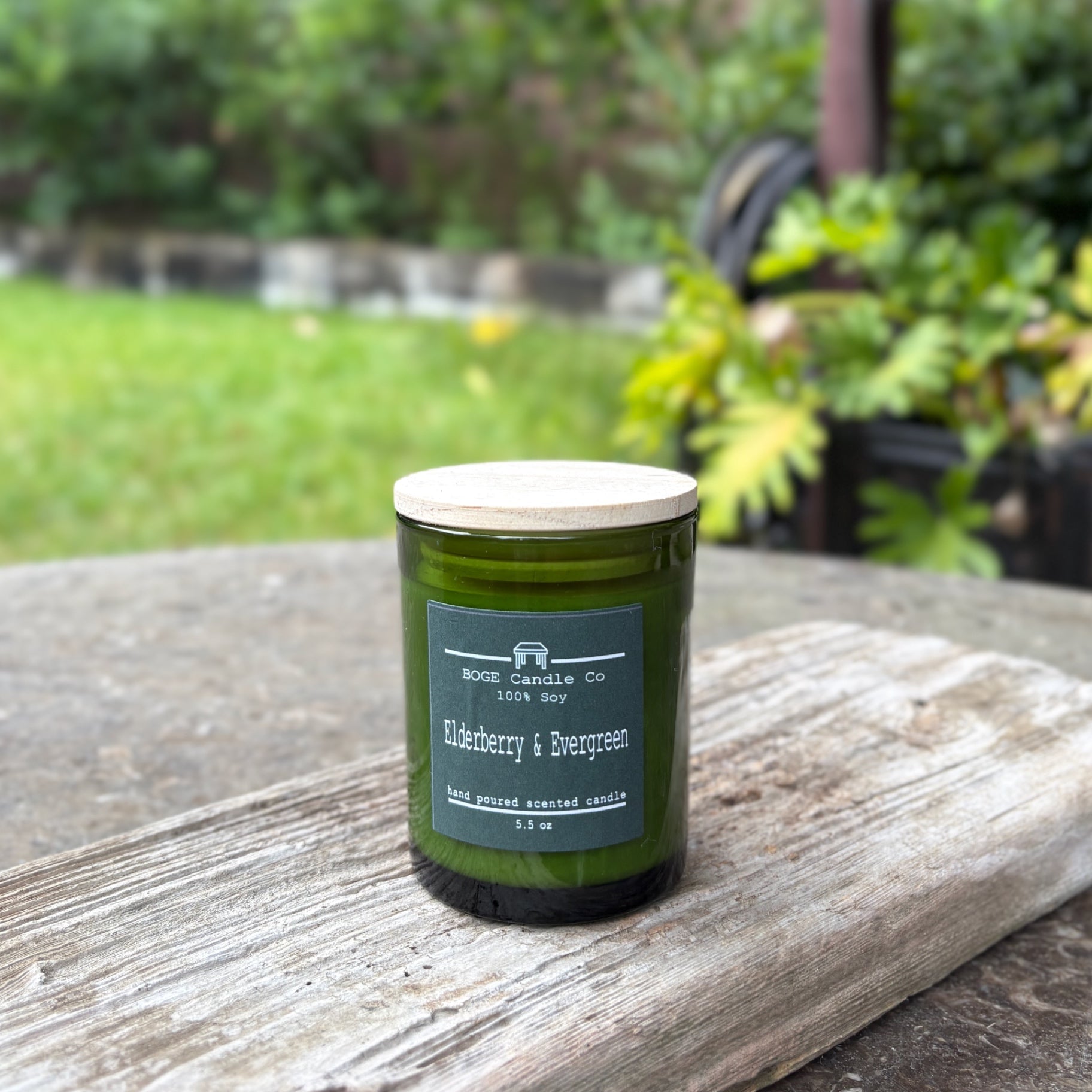 Elderberry Evergreen Soy Candle 5.5 oz