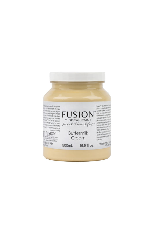 Fusion Mineral Paint 500ml or 16.9 oz.  Buttermilk Cream