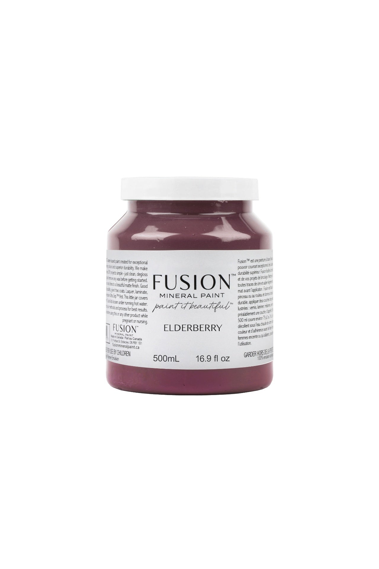 Fusion Mineral Paint 500ml or 16.9 oz. Elderberry