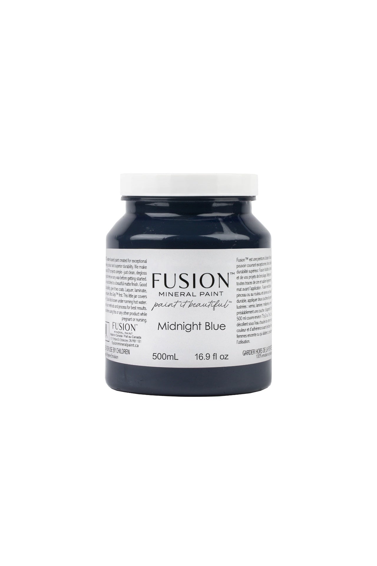 Fusion Mineral Paint 500ml or 16.9 oz. Midnight Blue