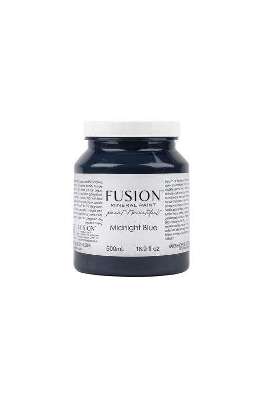 Fusion Mineral Paint 500ml or 16.9 oz. Midnight Blue