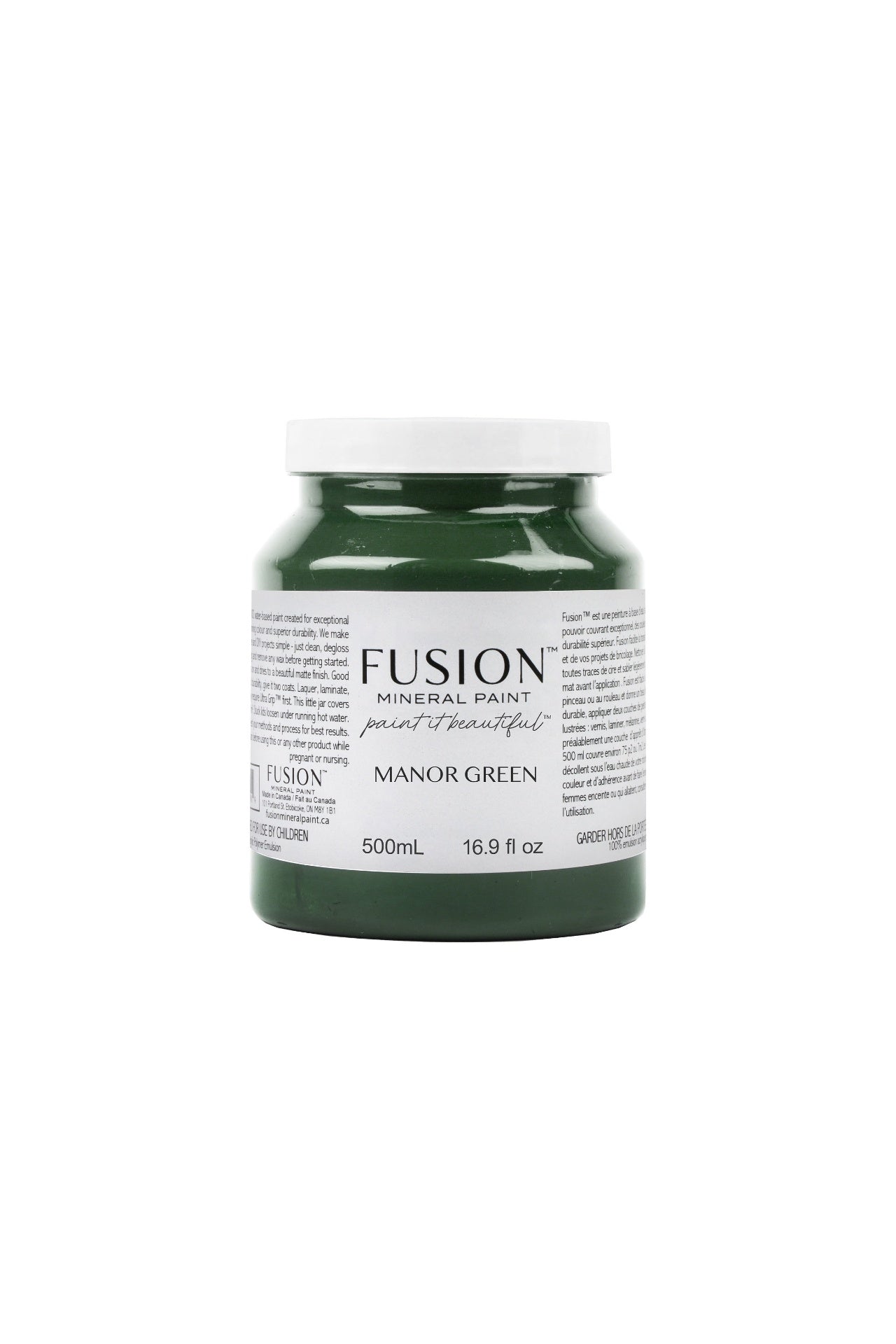 Fusion Mineral Paint 500ml or 16.9 oz. Manor Green
