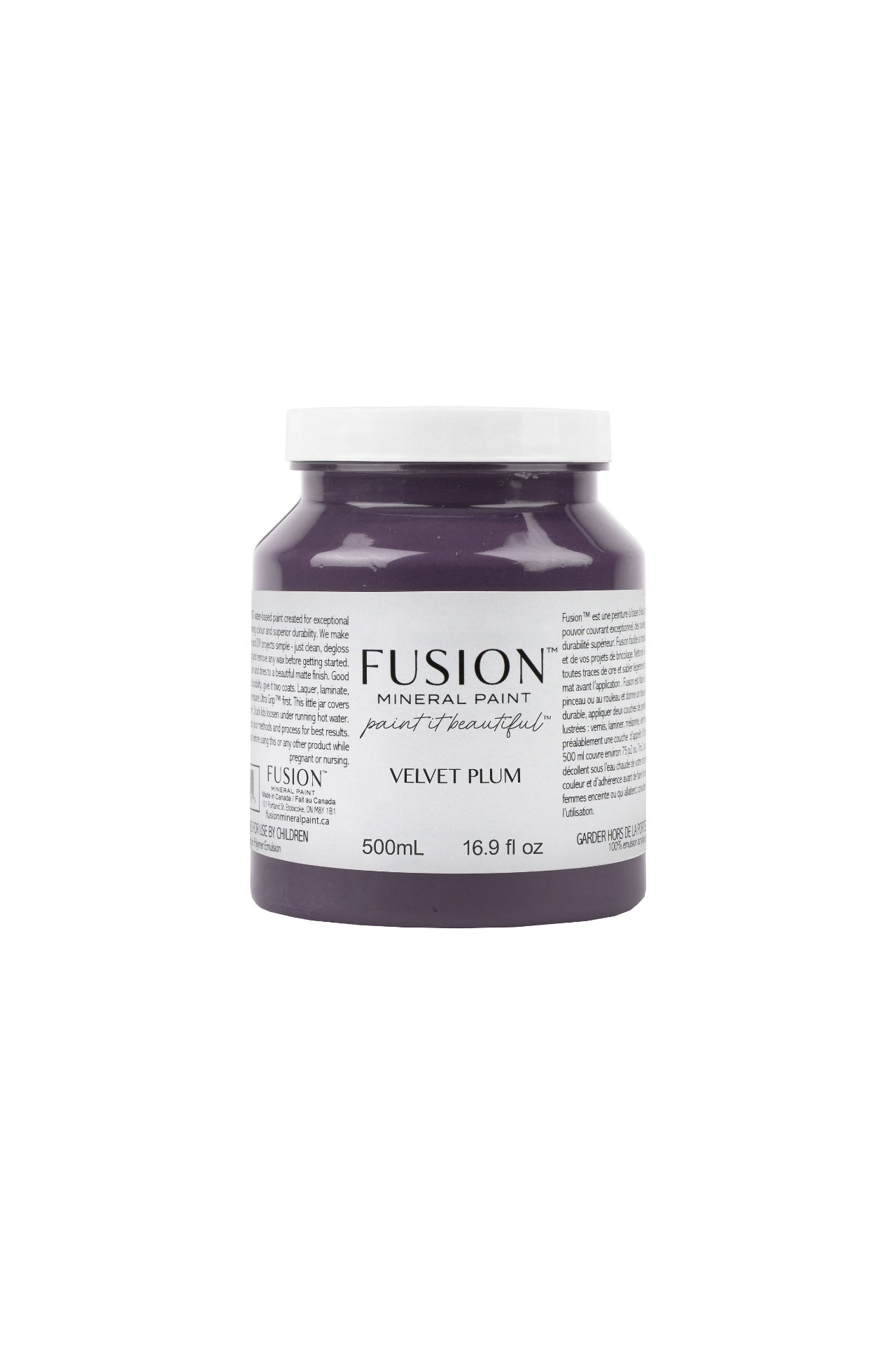 Fusion Mineral Paint 500ml or 16.9 oz. Velvet Plum