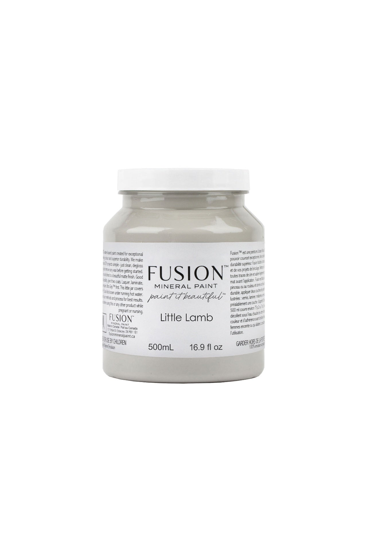 Fusion Mineral Paint 500ml or 16.9 oz. Little Lamb