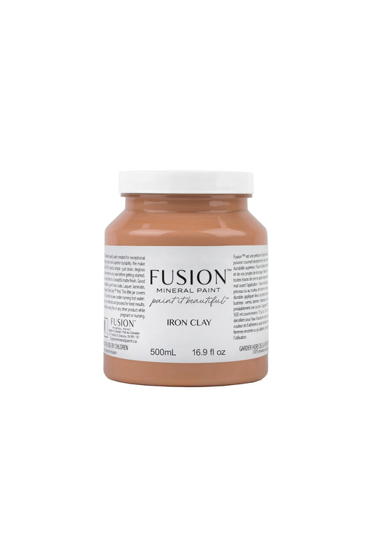 Fusion Mineral Paint 500ml or 16.9 oz. Iron Clay