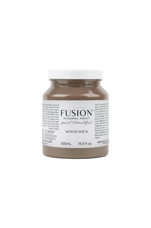 Fusion Mineral Paint 500ml or 16.9 oz. Wood Wick