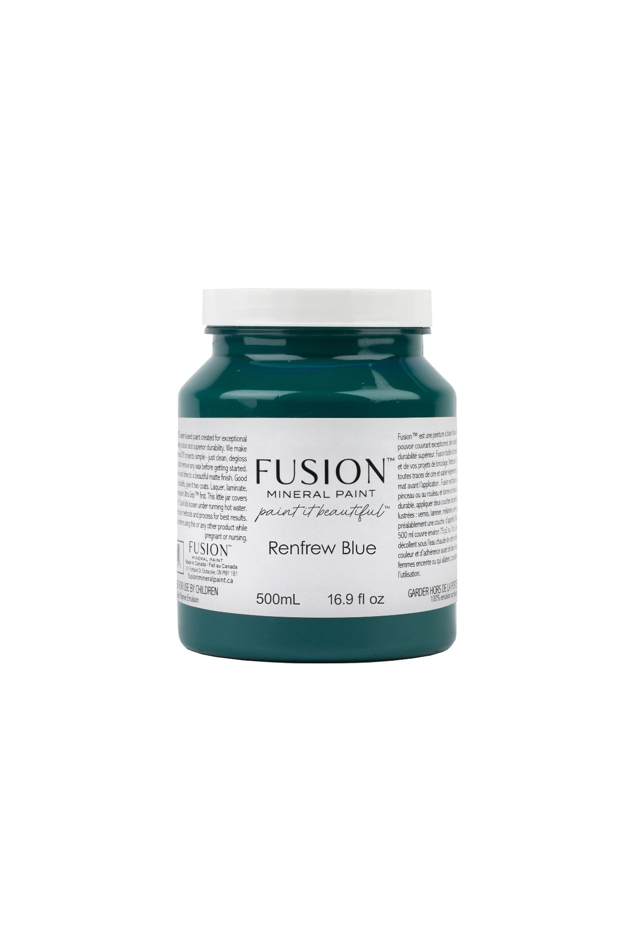 Fusion Mineral Paint 500ml or 16.9 oz. Renfrew Blue