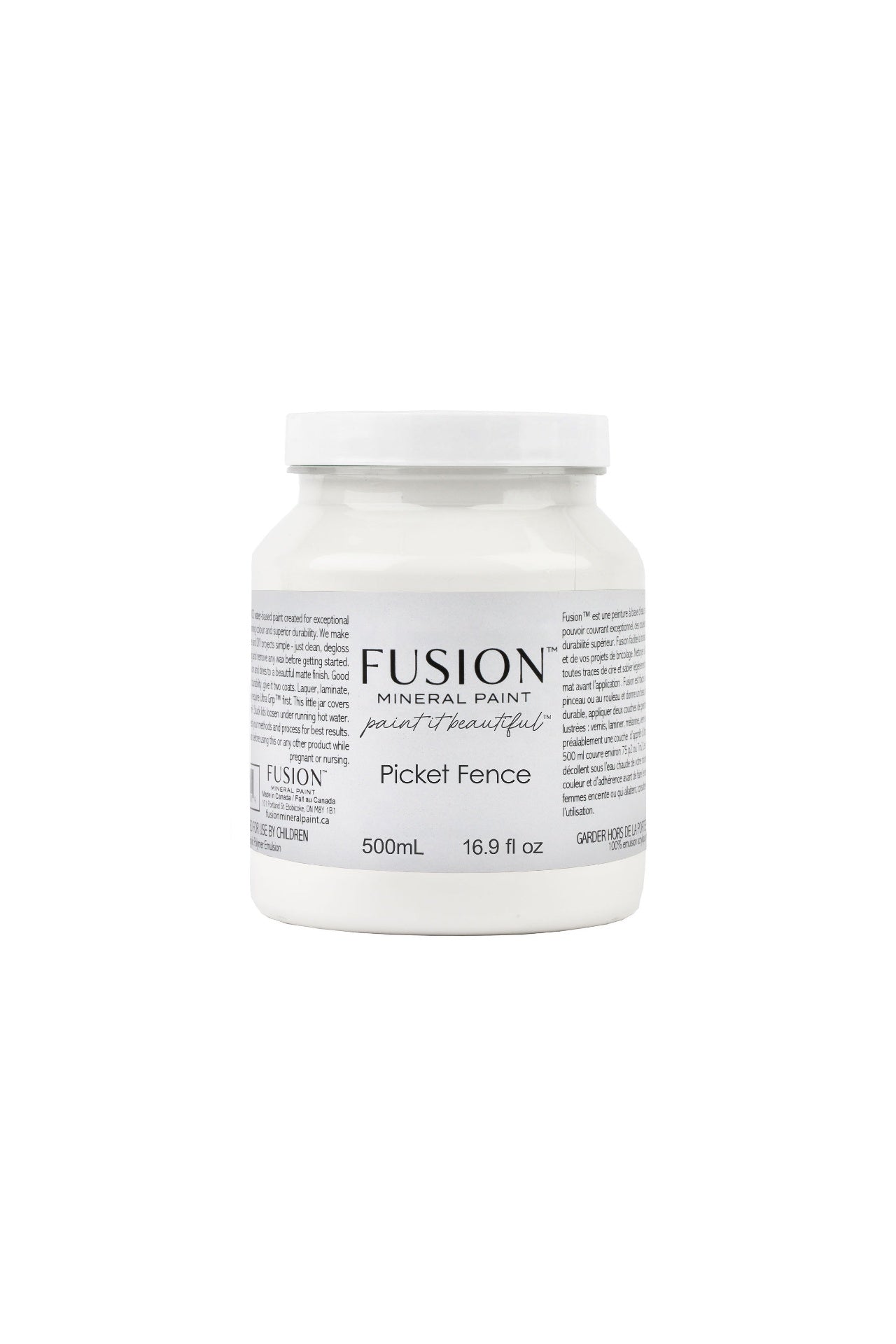 Fusion Mineral Paint 500ml or 16.9 oz. Picket Fence