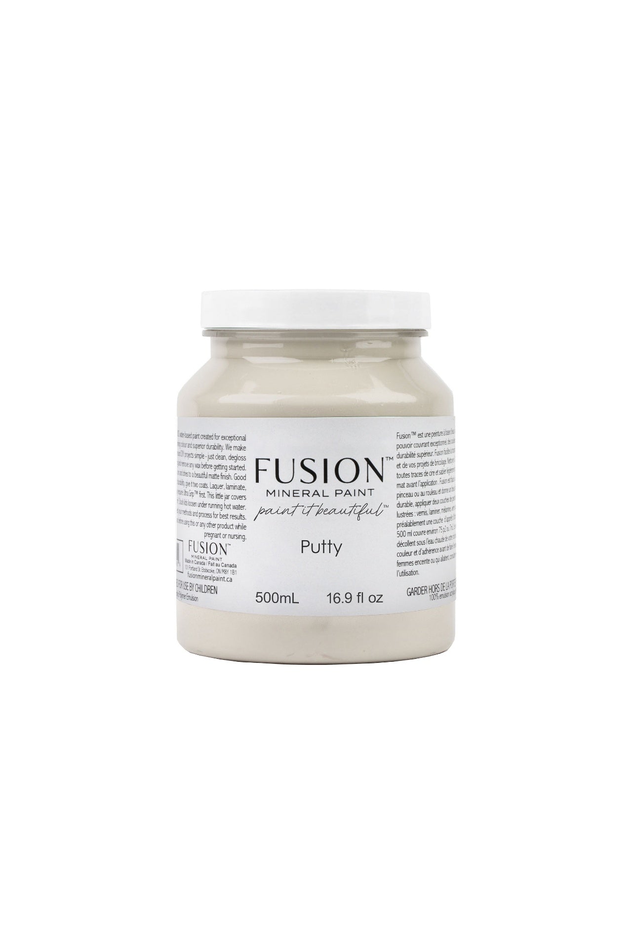 Fusion Mineral Paint 500ml or 16.9 oz. Putty