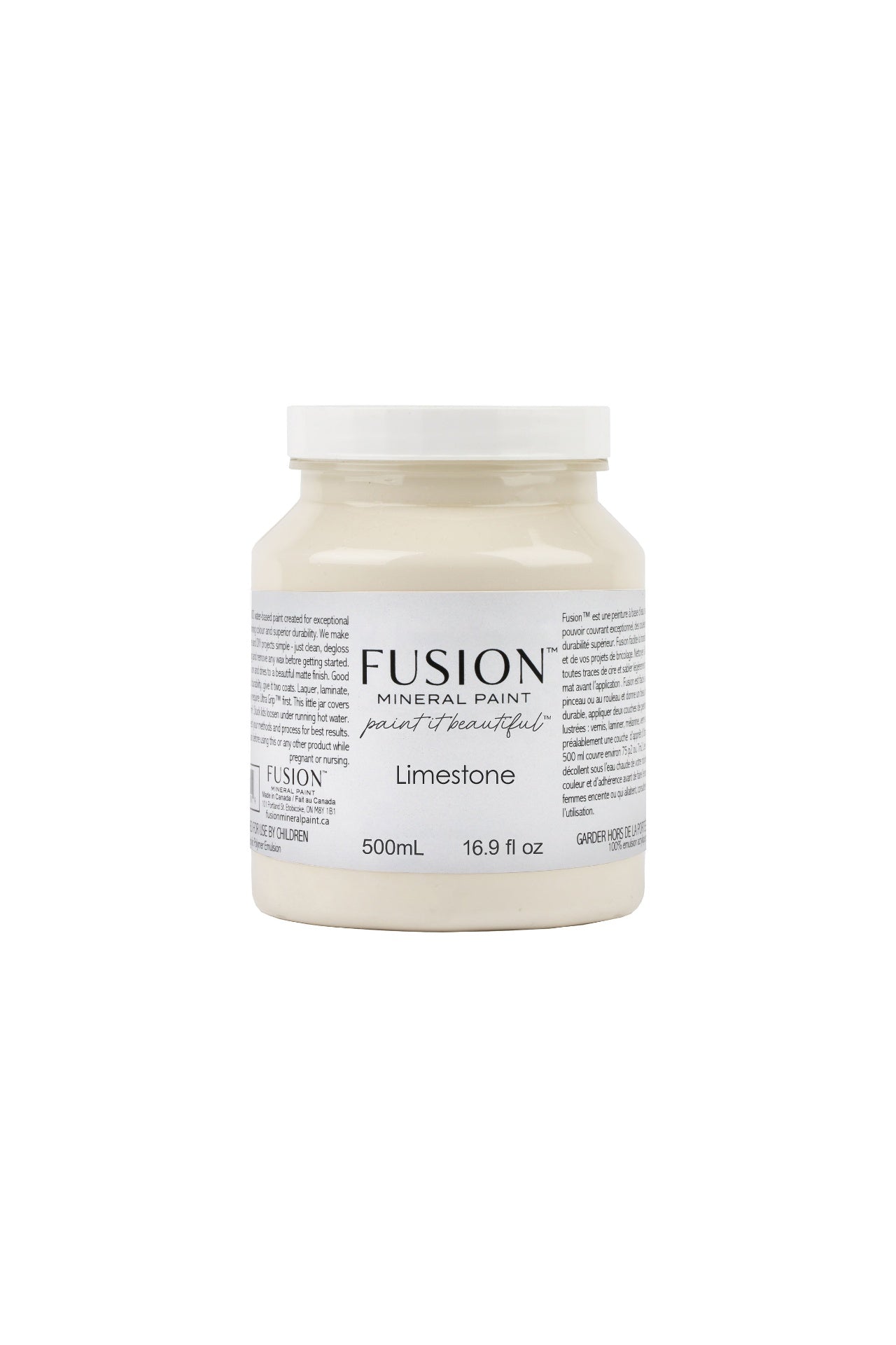 Fusion Mineral Paint 500ml or 16.9 oz. Limestone