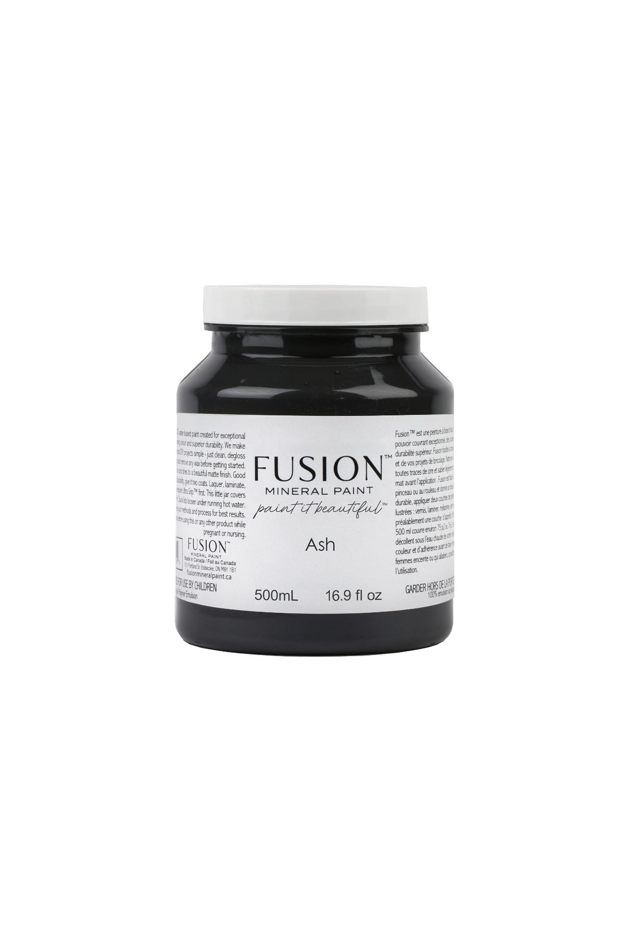 Fusion Mineral Paint 500ml or 16.9 oz. Ash