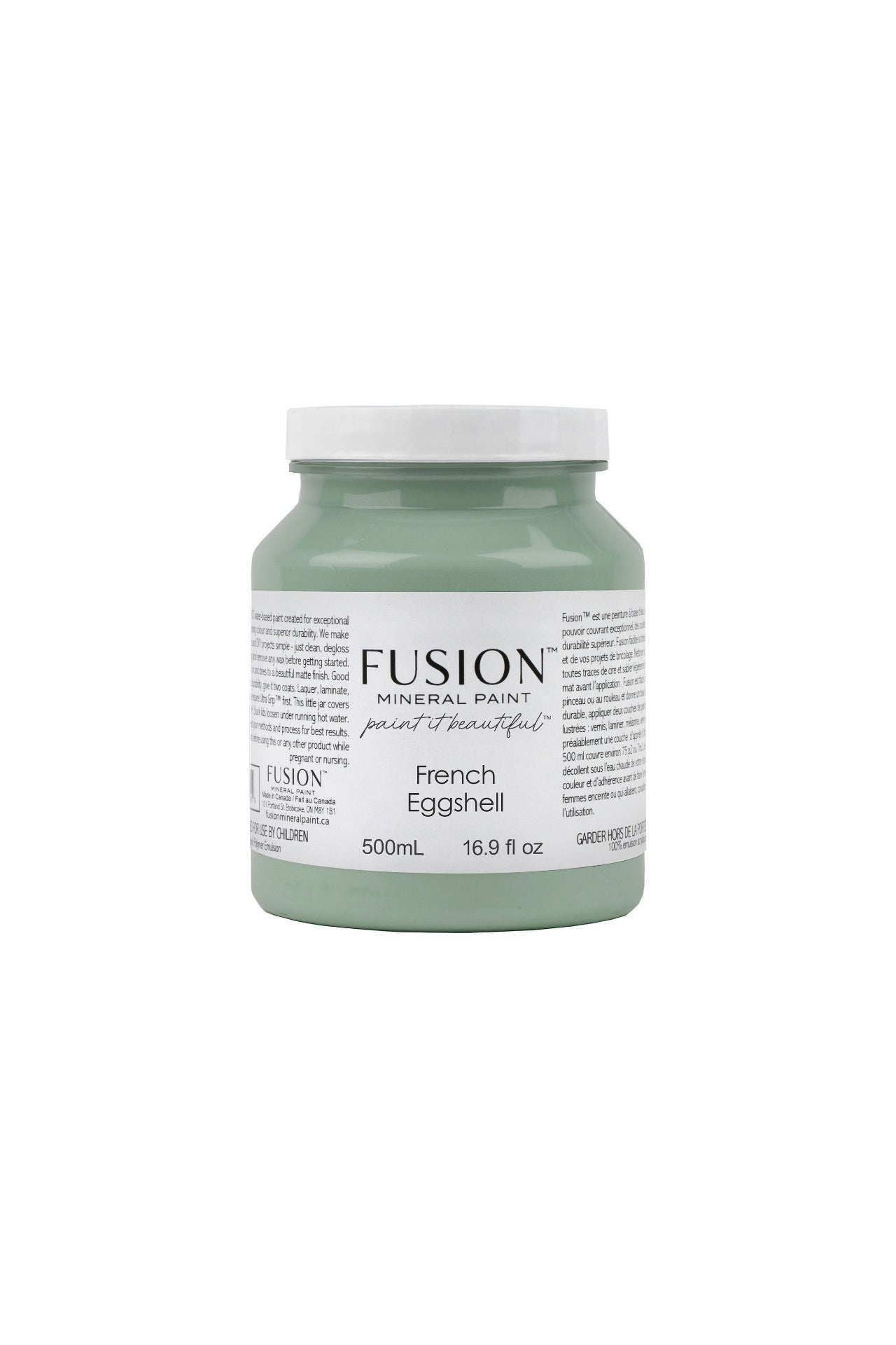 Fusion Mineral Paint 500ml or 16.9 oz. French Eggshell